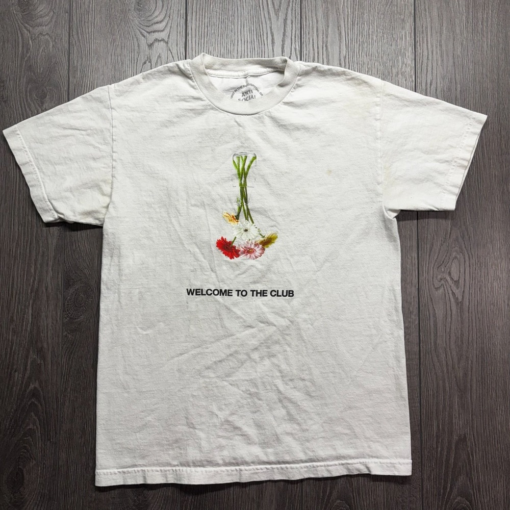 Anti Social Social Club  White Welcome to the Club Flowers Streetwear Welcome